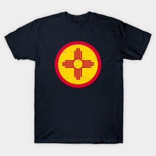 Retro New Mexico State Flag // Vintage New Mexico Grunge Emblem T-Shirt